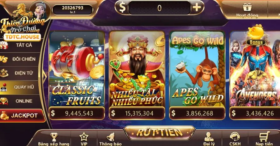 Các cấp độ VIP 69vin web